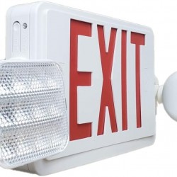 Dual Head Led Exit sign Red