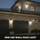 LED Wall Pack Light 20W 6500LM with Photocell 